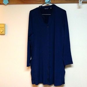 Navy blue long jacket